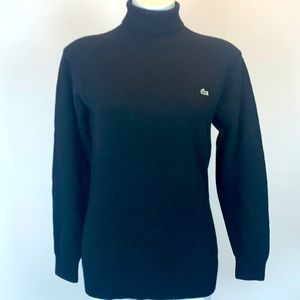 Vintage Lacoste merino wool turtleneck sweater